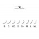 Eyelash extensions Design Lashes (10 lines) / 0.07, mix C / 7-12 mm / black