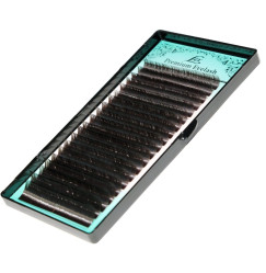 Ресницы для наращивания Lex / Dark Chocolate mix CC 0.07 (8-9-10-11-12мм) / темно-коричневые