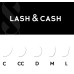 Przedłużanie rzęs Sculptor Lash&Cash, mix L, 0,07 (7-13 mm) / gorzka czekolada