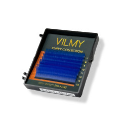 Вії для нарощування VILMY KLIPKY (8 ліній) - BLUE mix C/0,07/7-14 мм