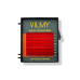 Eyelashes for extension VILMY KLIPKY (8 lines) - RED mix C+ / 0.07 / 7-14 mm