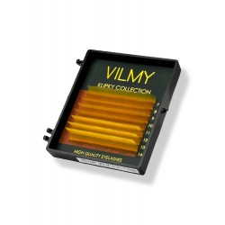 Ресницы для наращивания VILMY KLIPKY (8 линий) - YELLOW mix C+ / 0,07 / 7-14 мм