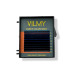 Eyelashes for extension VILMY KLIPKY (two-tone 8 lines) - Ombre BLUE mix C+ / 0.07 / 7-14 mm