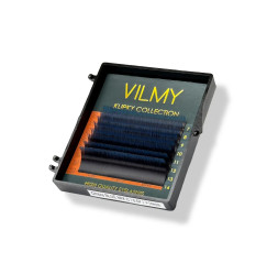 Вії для нарощування VILMY KLIPKY (two-tone 8 ліній) - Ombre BLUE mix D/0,07/7-14 мм