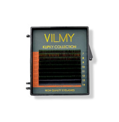 Вії для нарощування VILMY KLIPKY (two-tone 8 ліній) - Ombre GREEN mix C/0,07/7-14 мм