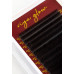 Eyelashes for extension Viya DARK CHOCO - 0.07 mix CC - 6-14 mm - (dark brown)