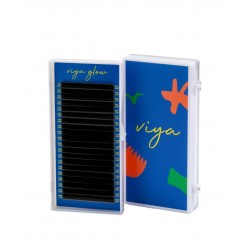 Ресницы для наращивания Viya GLOW - 0,07 mix M - 7-14 мм - черные