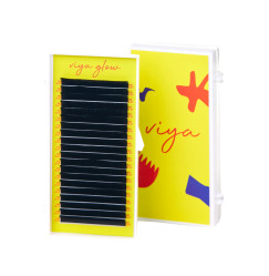 Eyelashes for extension Viya GLOW separate length - D 0.07 (10 mm) - black
