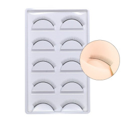 False eyelashes for training mannequin - 5 pairs - white packaging