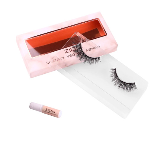 Reusable false eyelashes + glue ZIDIA Essentials Collection (false mink) / Gem Stones