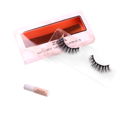 Reusable false eyelashes + glue ZIDIA Essentials Collection (false mink) / Princess Charm