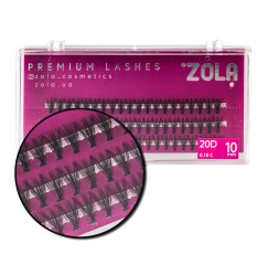 Wiązka rzęs 20D ZOLA / 10 mm