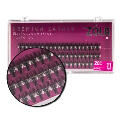 Ресницы-пучки 20D ZOLA / 11 мм