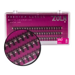 Ресницы-пучки 20D ZOLA / 8 мм