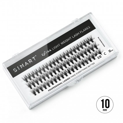 Вії-пучки накладні Sinart/Extra Light Weight Lash 20D/0.10С/10 мм