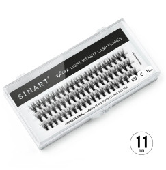 Sztuczne rzęsy Sinart / Extra Light Weight Lash 20D/0,10С / 11 mm