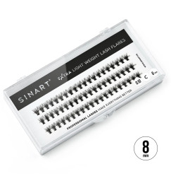 Sztuczne rzęsy Sinart / Extra Light Weight Lash 20D/0,10С / 8 mm