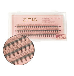 ZIDIA Luxury Cluster Lashes 10D (C 0.10, 3 strips) - 11 mm