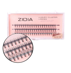 ZIDIA Luxury Cluster Lashes 10D (C 0.10, 3 strips) - Mix S 8, 9, 10 mm