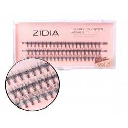 Ресницы-пучки ZIDIA Luxury Cluster Lashes 10D (C 0.10, 3 ленты) - Mix S 8, 9, 10 мм