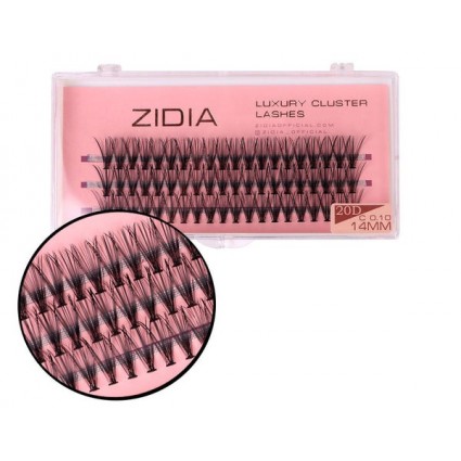 Ресницы-пучки ZIDIA Luxury Cluster Lashes 20D (C 0.10, 3 ленты) - 14 мм