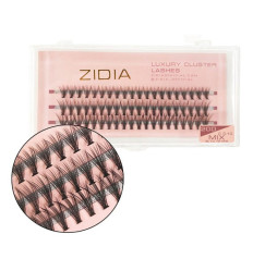 ZIDIA Luxury Cluster Lashes 20D (C 0.10, 3 strips) - Mix 8, 10, 12 mm