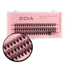 ZIDIA Luxury Cluster Lashes 30D (C 0.07, 3 strips) - Mix 8, 10, 12 mm