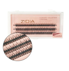 Eyelashes-bunches ZIDIA Luxury Cluster Lashes Fish tail 12D (C 0.10, 3 strips) - 10 mm