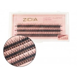 Ресницы-пучки ZIDIA Luxury Cluster Lashes Fish tail 12D (C 0.10, 3 ленты) - 11 мм