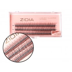 Ресницы-пучки ZIDIA Luxury Cluster Lashes Fish tail 12D (C 0.10, 3 ленты) - 14 мм