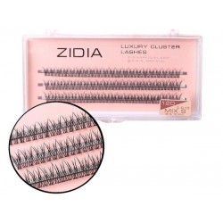 Ресницы-пучки ZIDIA Luxury Cluster Lashes Fish tail 12D (C 0.10, 3 ленты) - Mix S 8, 9, 10 мм