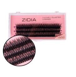 ZIDIA Luxury Cluster Lashes Fish tail 24D (C 0.10, 3 strips) - 14 mm