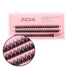ZIDIA Luxury Cluster Lashes Fish tail 24D (C 0.10, 3 strips) - 9 mm