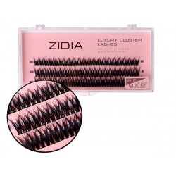 Ресницы-пучки ZIDIA Luxury Cluster Lashes Fish tail 24D (C 0.10, 3 ленты) - Mix М 9, 10, 11 мм