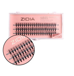 Eyelashes-bunches ZIDIA Luxury Cluster Lashes KIM 16D (C 0.10, 3 strips) - 11 mm