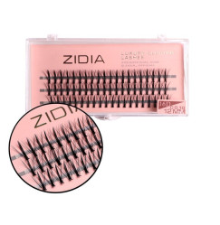 Eyelashes-bunches ZIDIA Luxury Cluster Lashes KIM 16D (C 0.10, 3 strips) - 12 mm