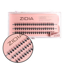 Eyelashes-bunches ZIDIA Luxury Cluster Lashes KIM 16D (C 0.10, 3 strips) - 8 mm