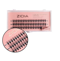 Eyelashes-bunches ZIDIA Luxury Cluster Lashes KIM 16D (C 0.10, 3 strips) - Mix M 9, 10, 11 mm