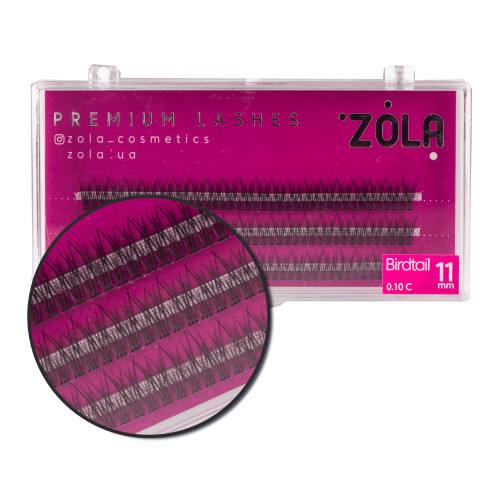 Eyelash bundles ZOLA / Birdtail / 11 mm