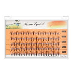 Nesura cluster eyelashes - Rays - 11D - 0.10C - mix 8-12 mm