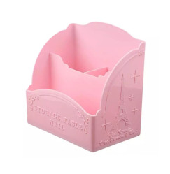 3-section brush stand "Paris" pink wide