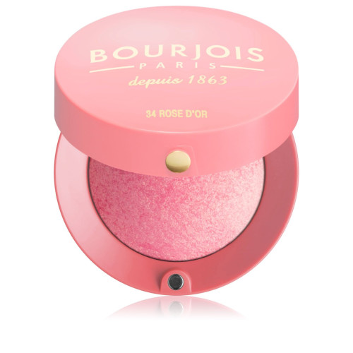 Róż do twarzy Bourjois / Little Round Pot Blusher / 34 Rose D´Or, 2,5 g
