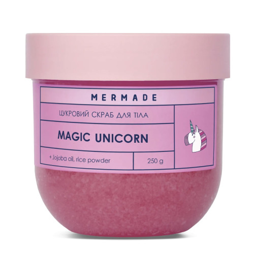 Cukrowy peeling do ciała MERMADE / Magiczny Jednorożec, 250 g