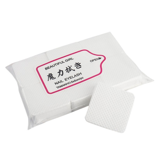 Lint-free wipes WITH PERFORATION - Beautiful girl, pack (300 pcs) thick - white