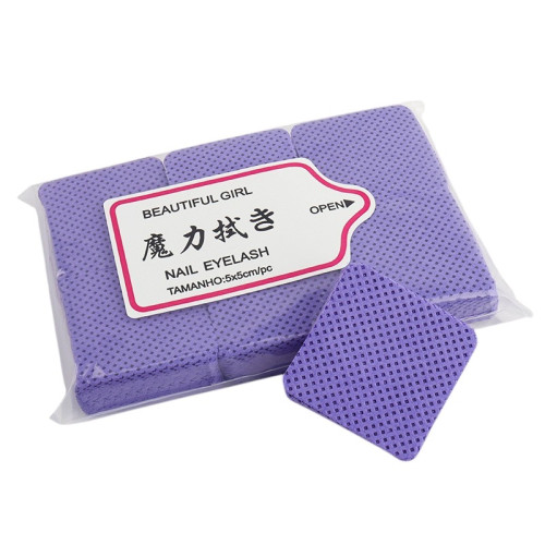 Lint-free wipes WITH PERFORATION - Beautiful girl, pack (300 pcs) thick - purple