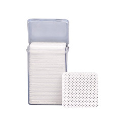 Lint-free wipes with perforation in a container (200 pcs) - square - white