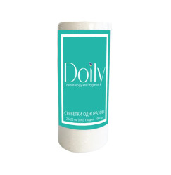 Disposable wipes in roll made of spunlace smooth 40g/m2 Doily - 20x20 cm, 100 pcs