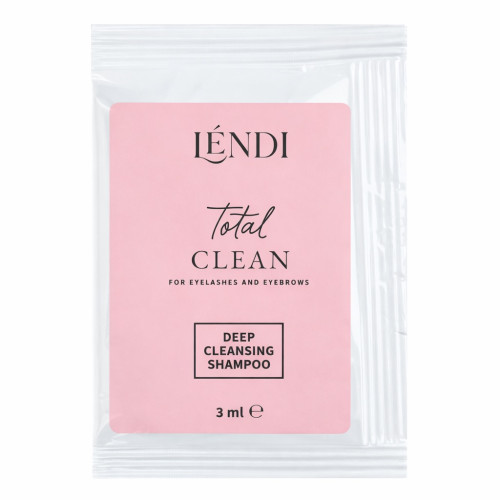 Шампунь для глибокого очищення брів Lendi - Total Clean - саше, 3 мл