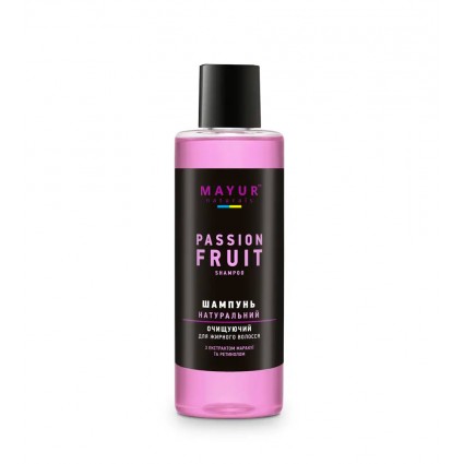 Shampoo natural cleansing for oily hair Mayur / passion fruit, 200 ml