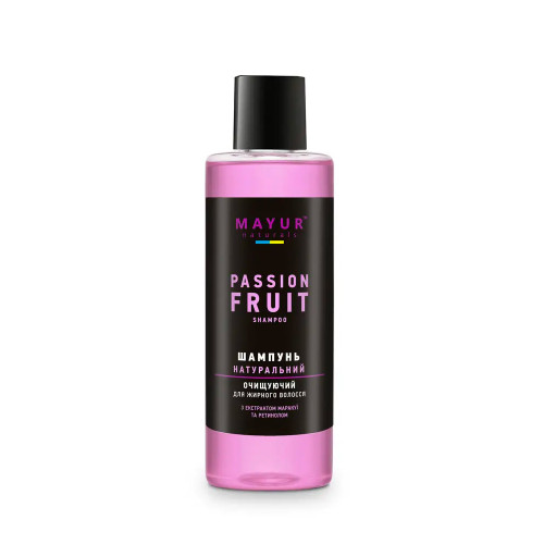Shampoo natural cleansing for oily hair Mayur / passion fruit, 200 ml